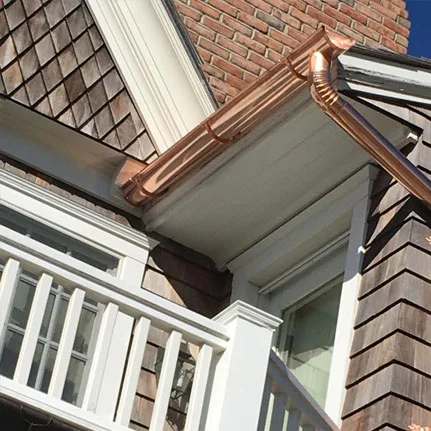 copper gutter installation West Sayville ny